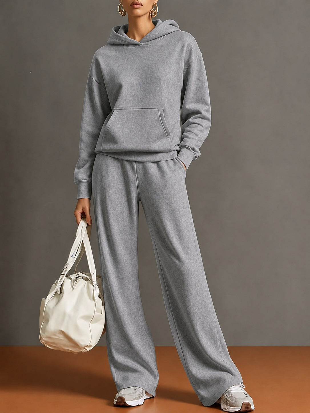 Hoodie & Wide-Leg Pants Set — product view 16
