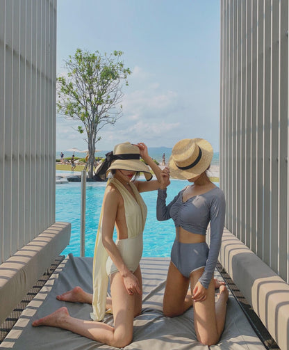 Seaside Wide-Brim Straw Hat — product view 6