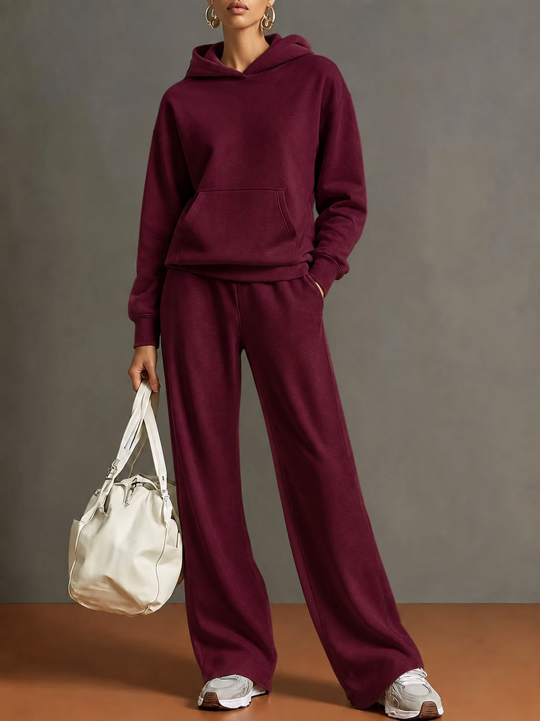 Hoodie & Wide-Leg Pants Set — product view 8