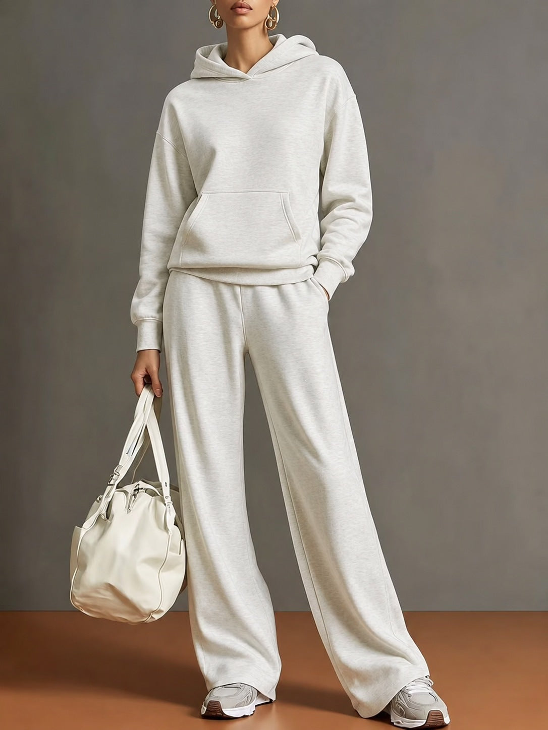 Hoodie & Wide-Leg Pants Set — product view 7