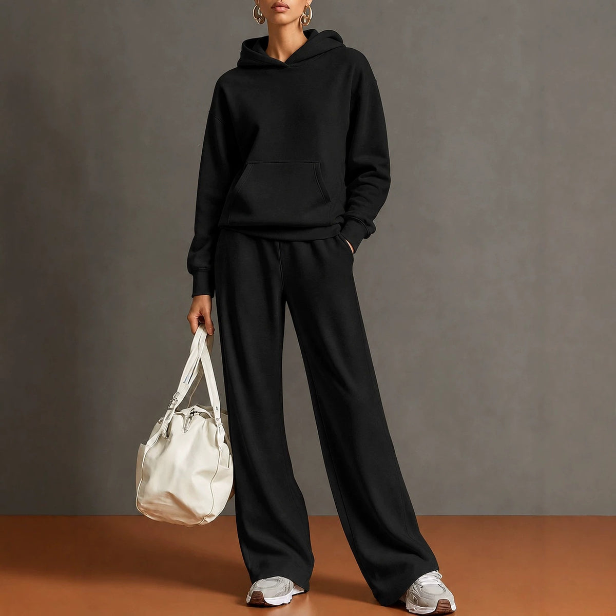 Hoodie & Wide-Leg Pants Set — product view 2