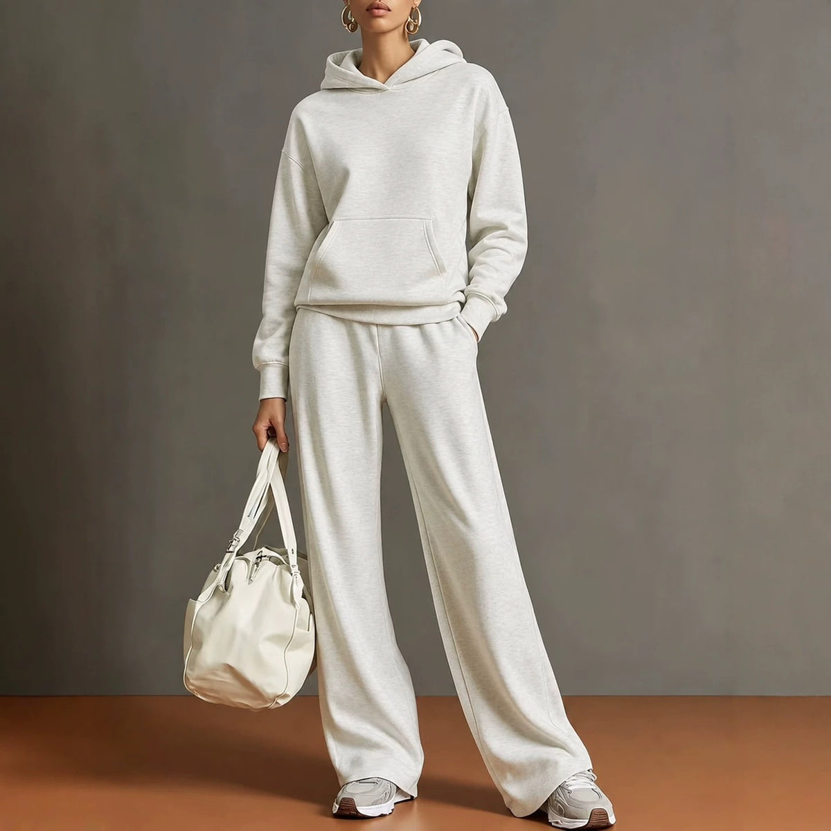 Hoodie & Wide-Leg Pants Set — product view 3