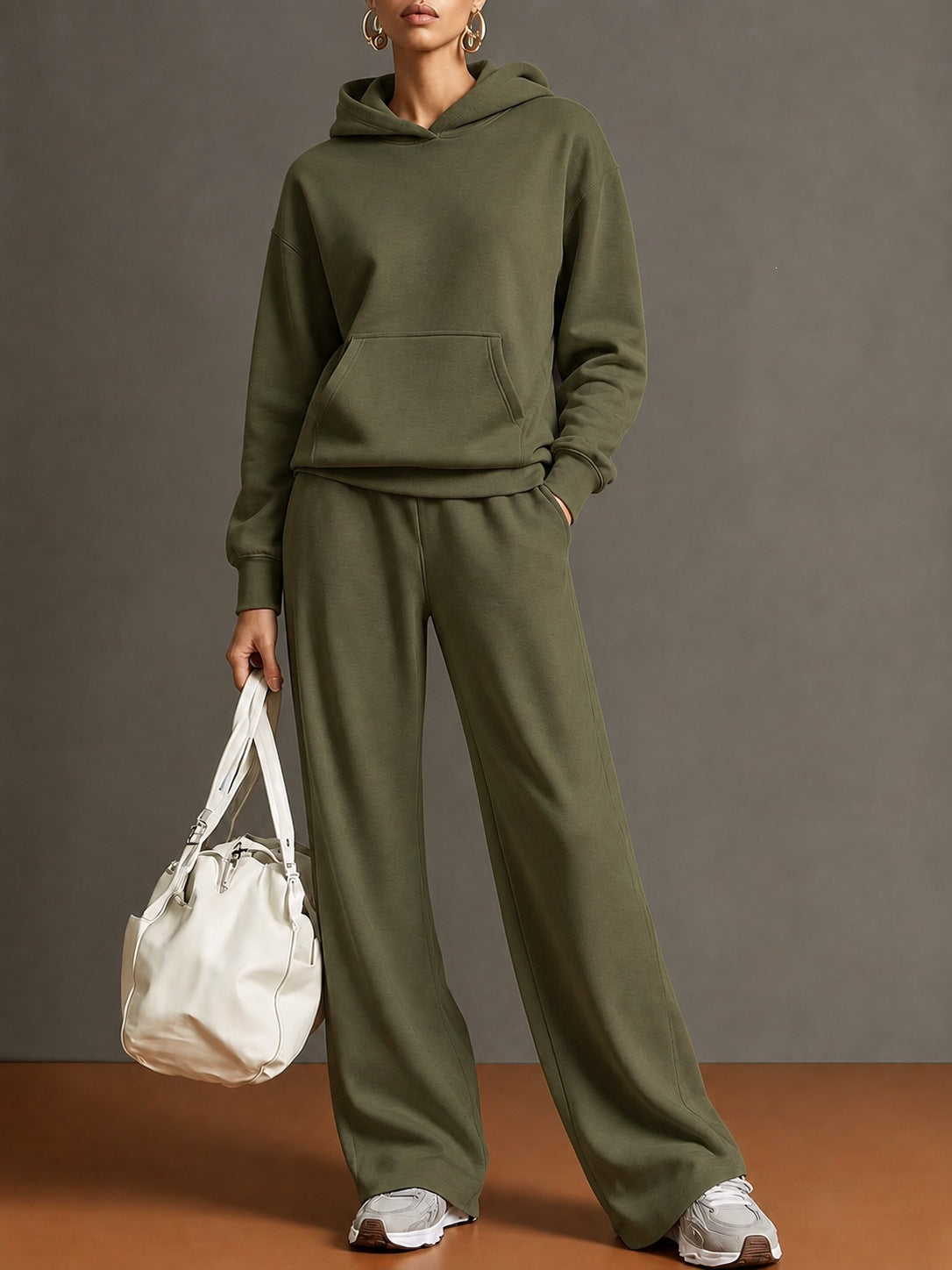 Hoodie & Wide-Leg Pants Set — product view 15