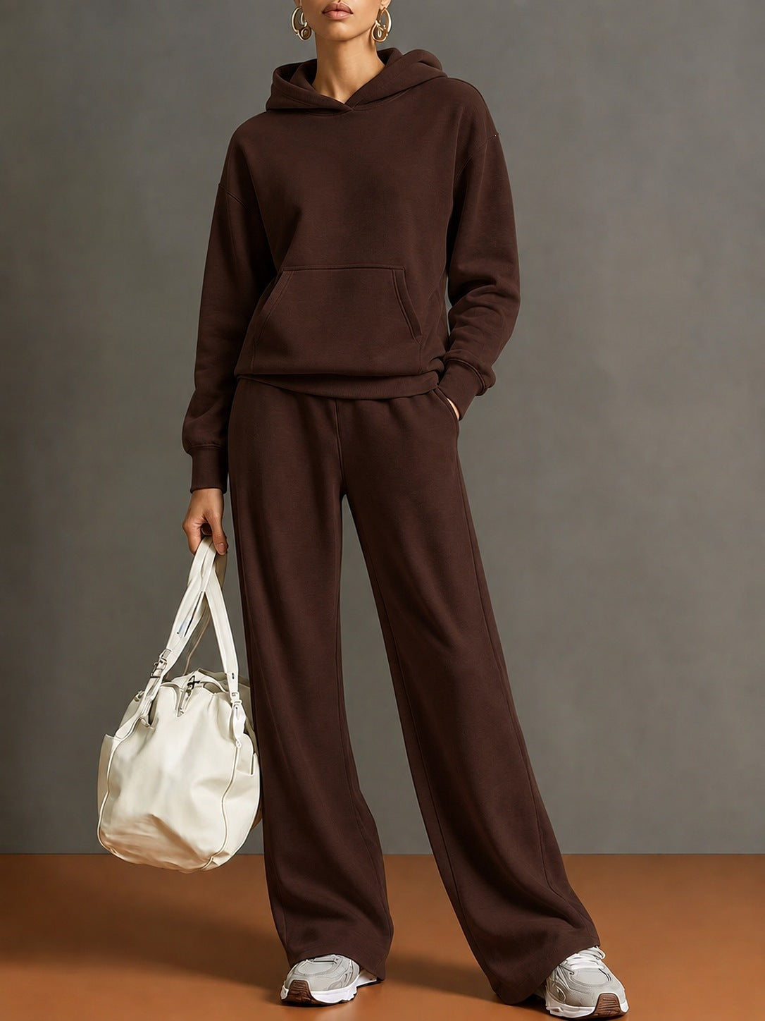 Hoodie & Wide-Leg Pants Set — product view 14