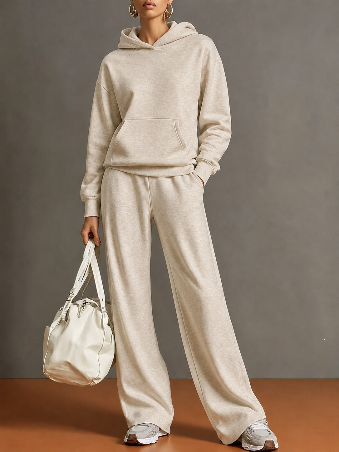 Hoodie & Wide-Leg Pants Set — product view 11