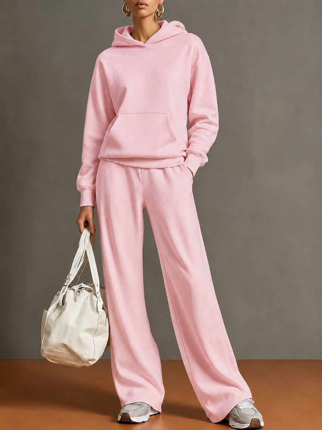 Hoodie & Wide-Leg Pants Set — product view 6