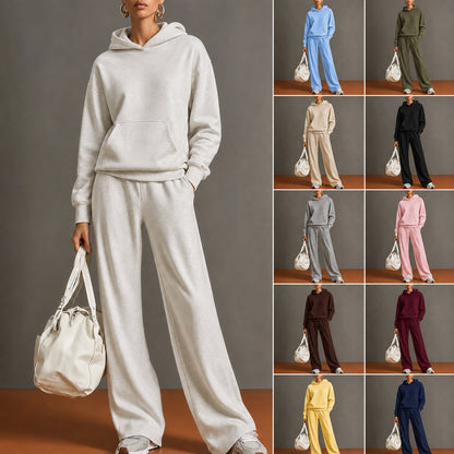 Hoodie & Wide-Leg Pants Set — product view 1